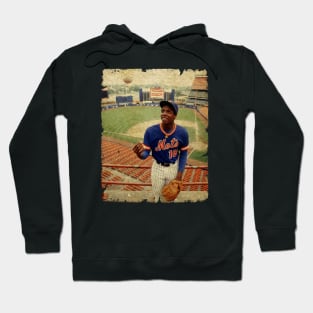 Dwight Gooden in New York Mets Hoodie